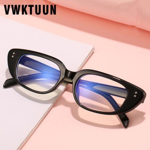 VWKTUUN Anti Blue Light Glasses Small Frame Eyeglasses Frame Women Eye Glasses Frames For Men Optical Glasses Frames