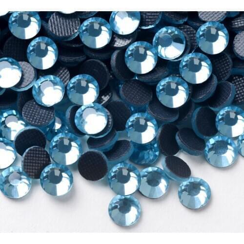 High Quality Iron on Strass Crystal Hotfix Flat Back Rhinestones 288pcs-1440pcs Glass Rhinestones Stones for Clothes Decoration