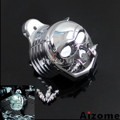 1x Chrome Horn Cover For Harley Motorcycle Cowbell Horn Cover 1995-2016