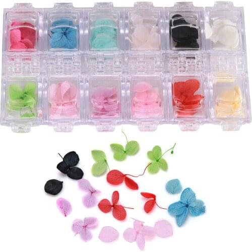 12 Colors / box 3D Nail Art Dried Flower Decoration Vivid Flower Petal Natural Floral France Nail Tips