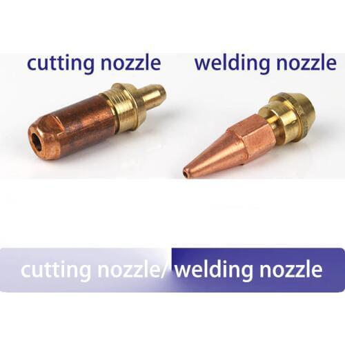 5pcs/lot welding cutting nozzle for dual use 2L welding cutting torch Cu Al pipe Air conditioning refrigerator welding tool