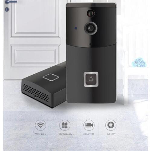 Wireless WIFI 720P Doorbell 166 Degree Wide Angle Video Door Phone