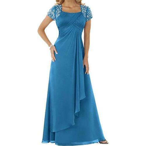 Plus size 2019 Elegant Mother of the Bride Dresses Short Sleeve dress for graduation mother of the bride dresses for weddings