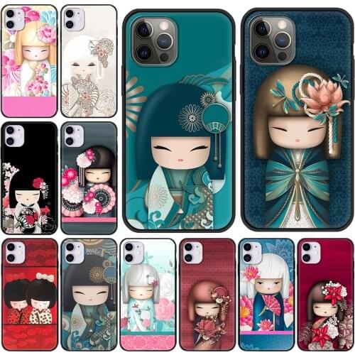 Kimmidoll Dolls Silicone Phone Case For IPhone 12 Mini 11 Pro Max XS XR X 6 7 8 Plus 5 Shockproof Cover Coque Fundas Bag