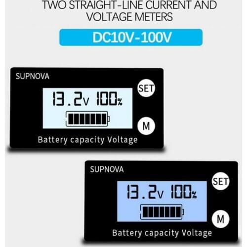 10-100V Digital Voltmeter Multifunction LED Voltage Meter Auto Car Mobile Motorcycle Battery Power Electricity Tester Detector