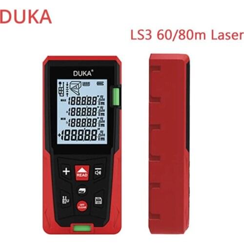 DUKA LS3 60M 80m Laser Rangefinder High Precision Digital Distance Meter Portable Charging Range Finder Accurate Measurement