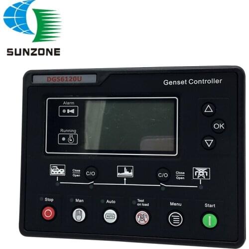 6120U AMF Diesel Generator Controller Terminal Box LCD Controller Replacement For HGM6120U