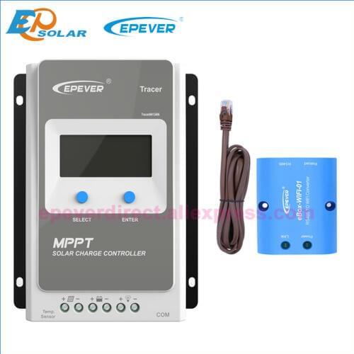 40A MPPT EPEVER TRACER Solar Charge Controller 12V 24V LCD Diaplay Solar Regulator EPsloar Temp Sensor RS485 Communication Cable