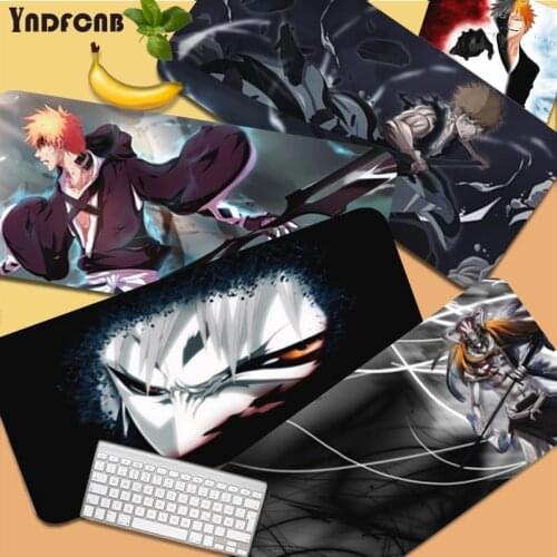 Kurosaki Ichigo Non Slip PC Large Gaming Mouse Pad XL Locking Edge Size for mouse pad Keyboard Deak Mat for Cs Go LOL