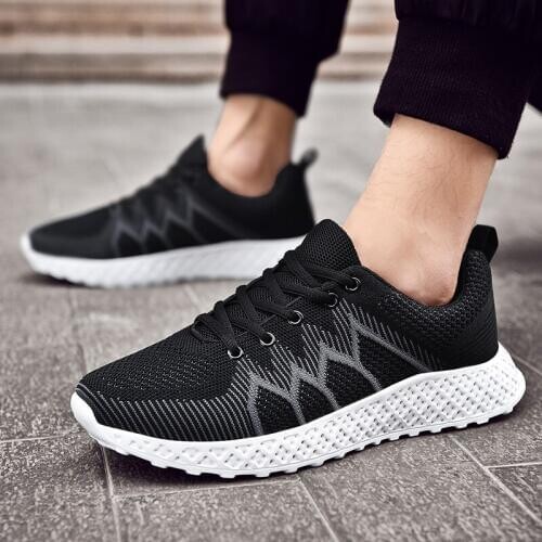 Hot Fashion breathable shoe sneaker sale Breathable spring 2020 black Sneakers trainers male 39 Light summer men Men sports for