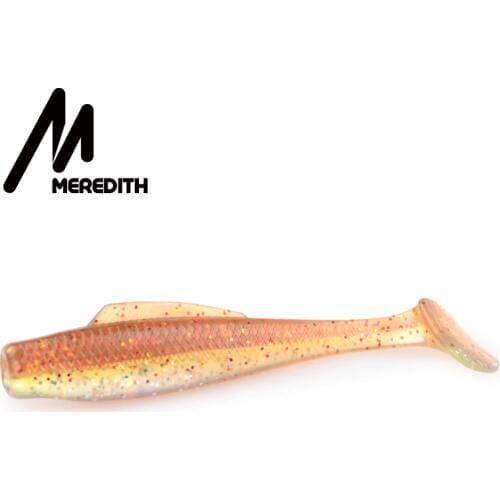 Meredith 3.15" 8pcs/lot Minnow Fishing Lures Fishing Soft Baits Silicone Artificial Swim Plastic Lure Wobblers Free shipping
