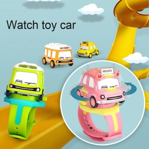Mini Cute Funny Electronic Cartoon Car Digital Watch with Sound Kids Toys Gift
