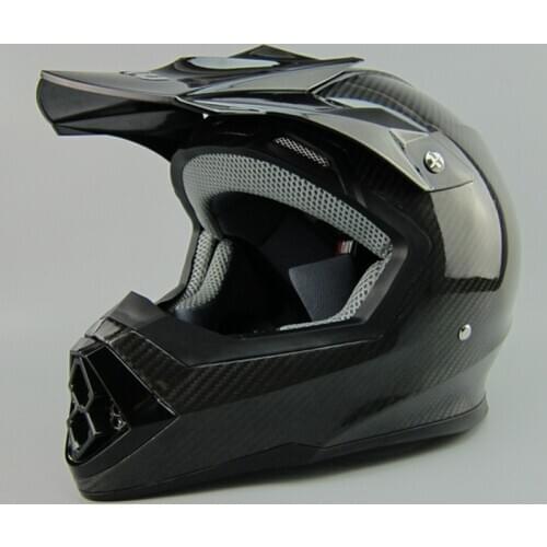 Free shipping AMU light weight Carbon fiber motorcycle helmet professional Cross Helmet DOT ECE approved