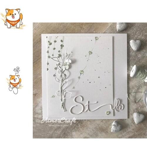 Stille German Letters Metal Cutting Dies Scrapbooking Stencil DIY Craft Embossing Die Cuts Card Making New Dies For 2019