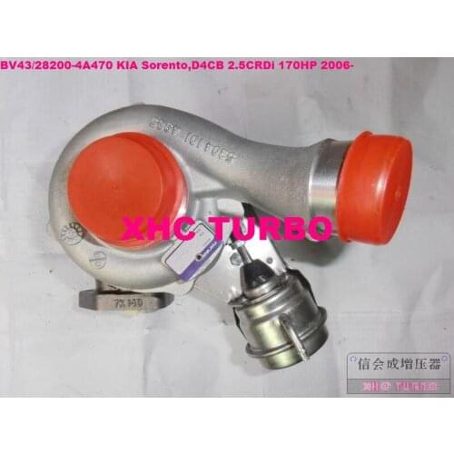 NEW BV43/53039880144 282004A470 turbo Turbocharger for KIA Sorento,D4CB 2.5CRDi 170HP 2006