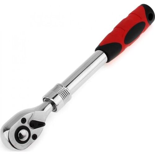 Flexible Ratchet Wrench 1/2 Inch Allen Key Length Telescopic Adjustable Socket Wrench 72 Teeth Ratchet Spanner Repair Tools