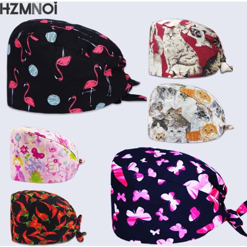 Womens operating room hats pharmacy nursing cap laboratory pet shop doctor hat surgicals hat womens operating room hat
