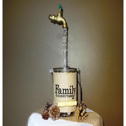 New Invisible Flowing Spout Watering Can Floating Faucet Water Fountain Kits Garden Floating Faucet Fountain Yard Art DIY Decor