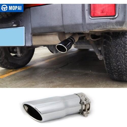 MOPAI Car Mufflers for Jeep Wrangler JK 2011 Car Rear Tail Exhause Pipe Steel Car Exhaust Tip Tube for Jeep Wrangler Accessories