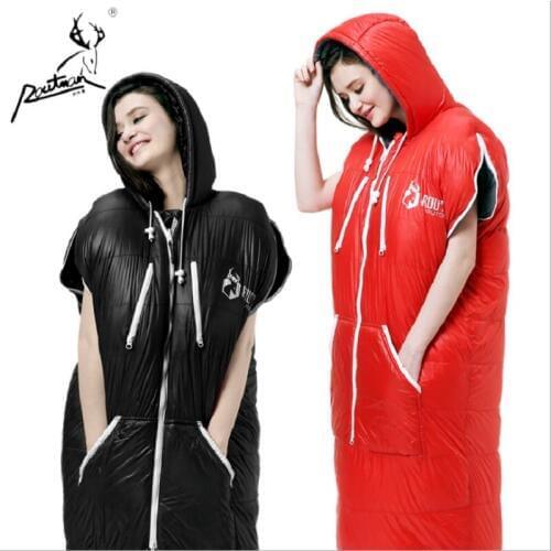 Ultralight Sleeping Bag Winter Outdoor Camping Duck Down Sleeping Bag Camping Winter Sleeping Bag Stretch Out Hand 203*70cm