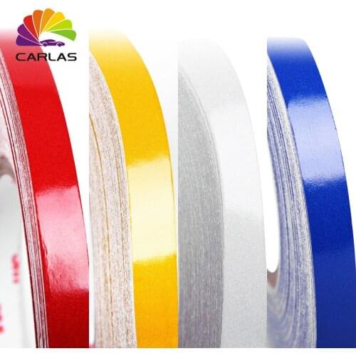 DIY 1cm*45.5m Car Reflective Tape Sticker Auto Motorcycle Bike Luminous Strip Decoration Decals Vinyl Safety Warning Stickers