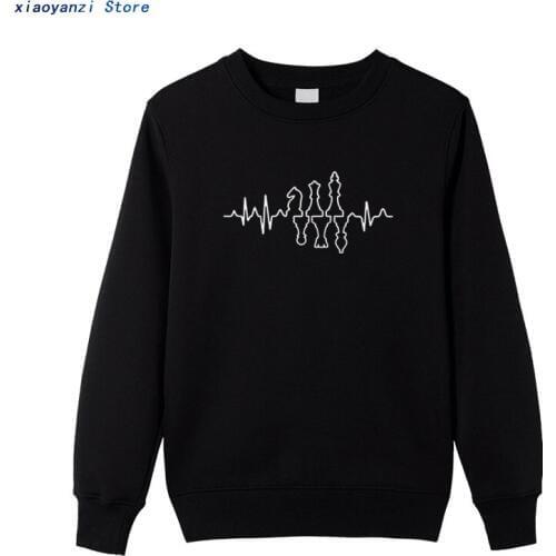 Heartbeat Chess men women sweatshirts Horse Car Hot Design Crew Neck Soft Breathable winter autumn hoodies Cotton pullovers