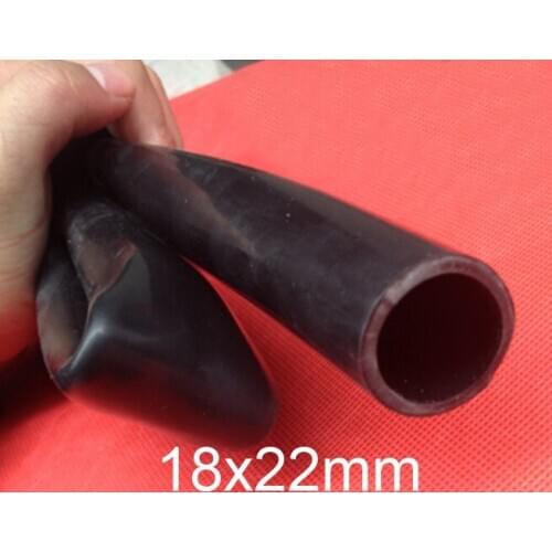 18x22mm 18mm id black silicone tube flexible Black silicon hose high temperature non-toxic dark silicone rubber tubing