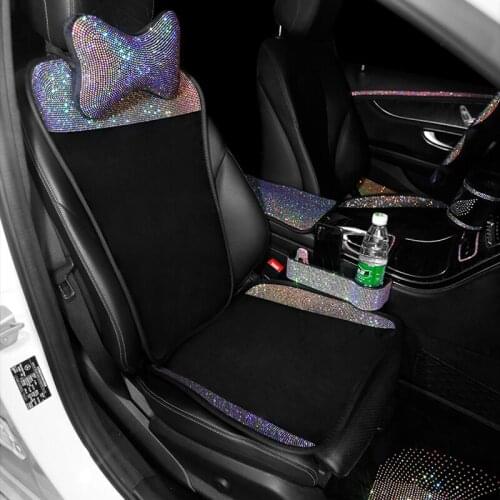 Diamond Plush Universal Car Seat Covers Interior Accessories Winter Warm Auto Seat Cushion Pad Four Seasons Seat Mats