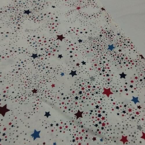Viaphil 100% Cotton Fabric Brand New Classic Fivestar Printed Sewing Cloth Dress Clothing Textile Tissue