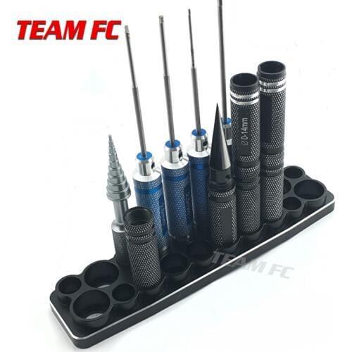 1Pcs RC Model Screw Driver Aluminium alloy Shelf Hex Screwdriver Tool Kit Stand Holder FPV Tool Storage Rack S59
