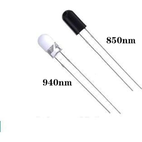 100pcs Infrared LED Diode 3mm 940nm Powerful-Laser-Infrared Lamp Infrared LED 940 nm Diodo IR Infrared LED Transmitter 3mm