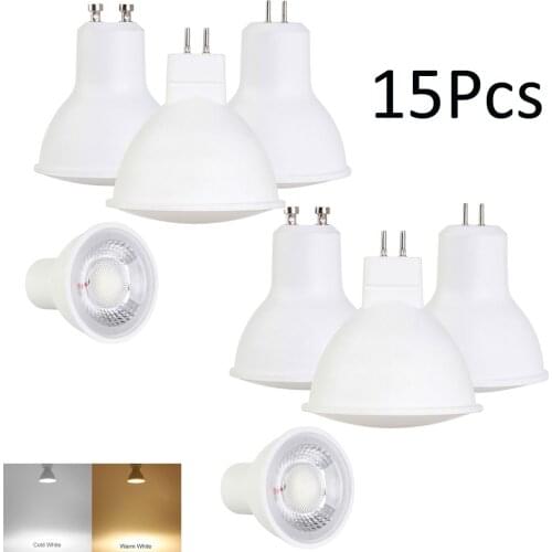 15Pcs/Lot 5W 7W LED Lamps COB Spotlights MR16 GU10 Spot light Bulb Bright Replace Lamp DC12V AC 85-265V Lighting For Home Decor