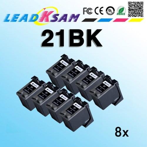 8pcs for hp21 black Ink Cartridge For HP21 22 Deskjet 3915 3920 D1530 D1320 D1311 D1455 F2100 F2280 F4100 F4180