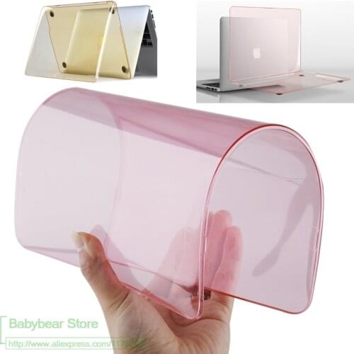 3in1 For MacBook 11 12 13 15 Retina Case Clear Laptop Cover For Apple MacBook Air 11.6 13.3 inch New Pro 13 15 Retina Touch Bar