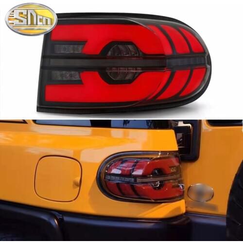Car LED Tail Light Taillight For Toyota FJ Cruiser 2007 - 2020 LED Rear Running Light + Brake Lamp + Dynamic Turn Signal