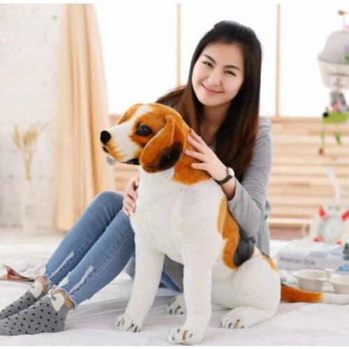 Big Plush Toys Cute Dog Doll Stuffed Animal Dogs Photo Props Kids Playmate Gift for Children Plush Doll