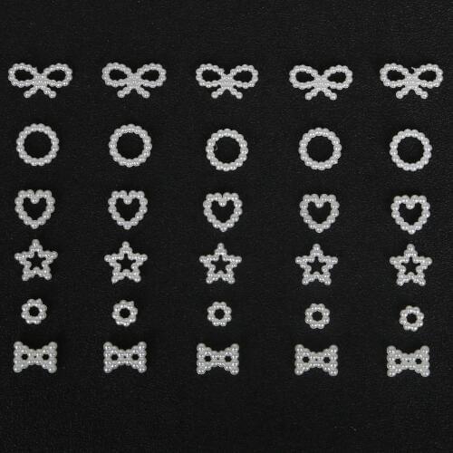 High Quality Multi Size/Shapes 100pcs Imatation Plastic ABS Pearl Heart Beads, for DIY Jewelry Findings & Craft Making