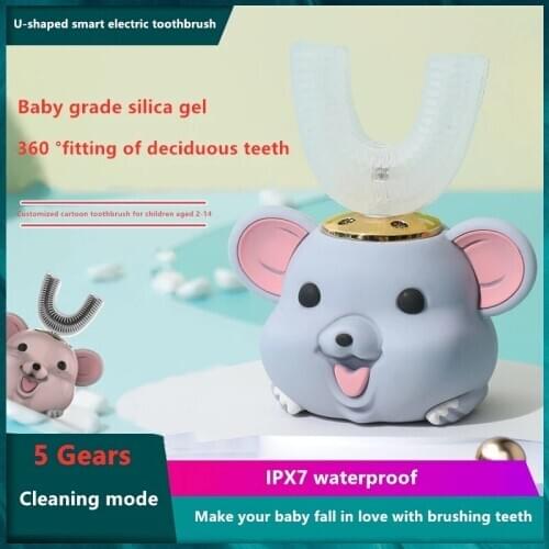 Children Kids Sonic Brush Teeth Child Kid Automatic Toothbrush Automatic Wireless Charging IPX7