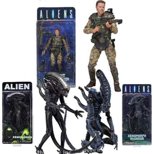 Aliens vs Predator Sergeant Craig Windrix Xenomorph Warrior PVC Action Figure Model Toy Doll