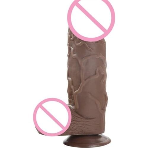 Giant Brown Dildo For Women Realistic Penis Female Masturbator Super Big Dick Anal Butt Plug Dildos Strong Suction Cup Sex Toys