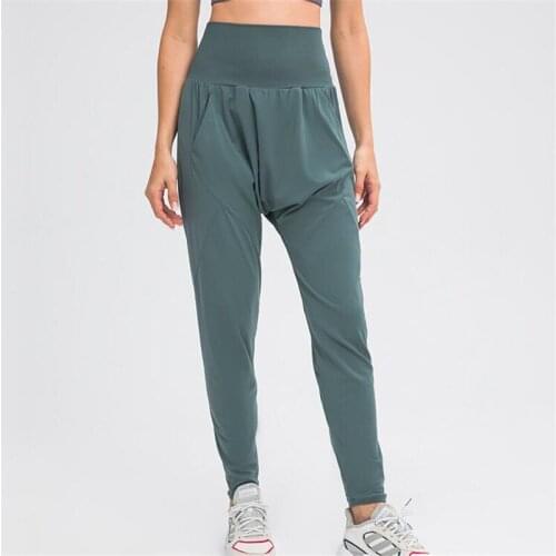 Naked Feel Fabric Workout Sport Joggers Pants Women High Waist Fitness Running Sweatpants with Two Side Pocket