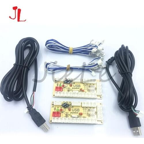 10 PCS Zero Delay Arcade DIY KIT PC USB ENCODER JOYSTICK for 4way and 8way ZIPPY JOYSTICK & Arcade BUTTON