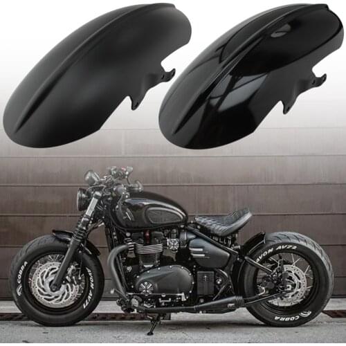 For Triumph Bobber Bonneville Speedmaster 1200 18- Cafe Racer Motorcycle Short Front Fender Mudguard Fairing Chopper