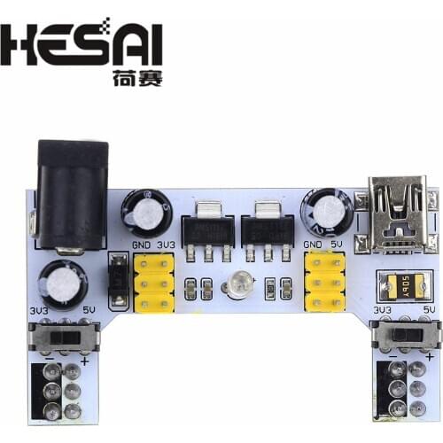 MB102 DC 7-12V Mini USB Interface Breadboard Power Supply Module MB-102 Module 2 Channel Board for arduino Diy Kit
