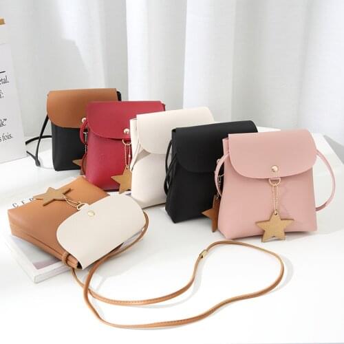 Trendy fashion shoulder bag handbag messenger bag casual design girl shoulder bag mobile phone bag classic magnetic buckle