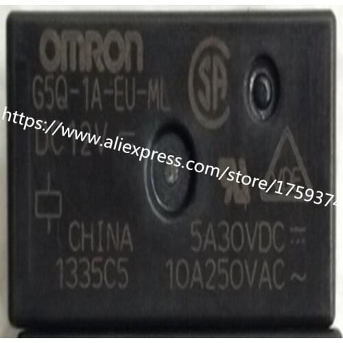 Wholesale 100pcs/lot G5Q-1A-12V 10A 4feet relay