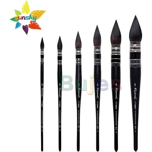 Original France Raphael 805 Artificial squirrel fur Mop brush pen Double water absorption Classical round head Art supplies