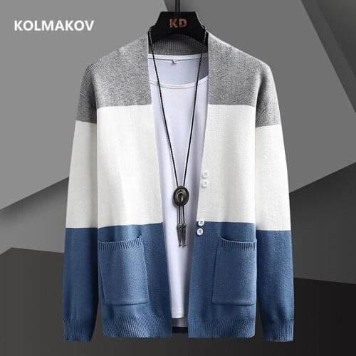 Autumn Cardigan wool Mens Sweater Fashion Warm coat spring Slim fit Knitted Sweater Male Fleece Hoodies men size M-3XL MY09