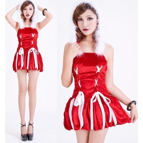 Even sexy female adult female coat Christmas night dance club bar ds clothing