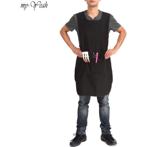 90X50cm Pro Salon Hairstylist Cloth Hairdressing Haircutting Apron Cape Gown Barber Hairdresser Work Clothes Hairstyling Tool